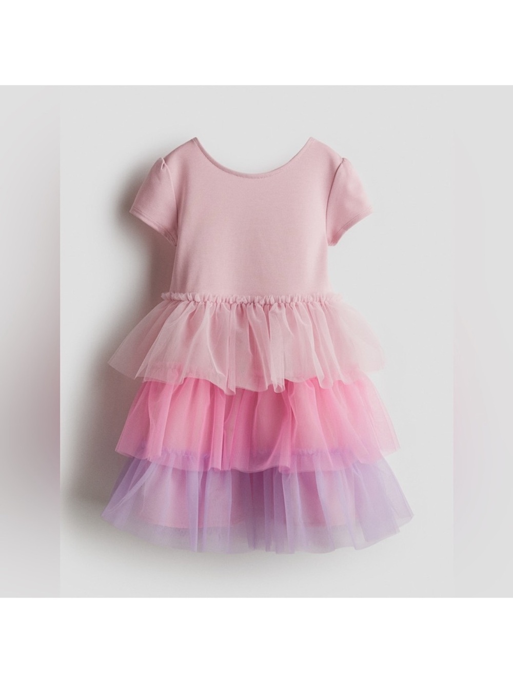 Tutu Pink cupcake multicolor layered tulle dress